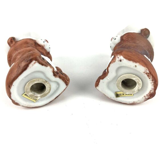 VTG BEAR CHEF Salt & Pepper Shaker Set hand painted Teddy bear figurines 3in - Picture 6 of 9